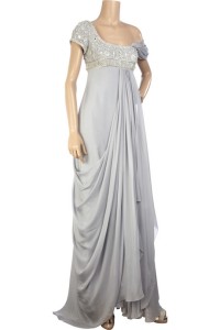 Empire Line Embroidered Gown